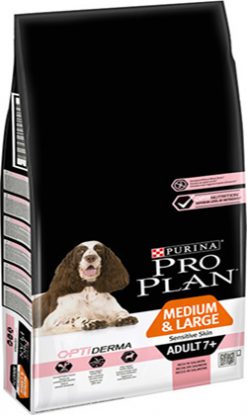 Pro plan adult medium & large breed 7+ sensitive skin14 kg