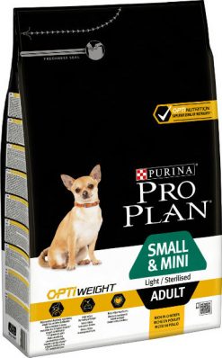 Pro plan adult small & mini light & sterilized 3 kg