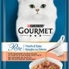 Purina gourmet perle φιλετάκια "θρίαμβος της σάλτσας" σολομός 85 gr